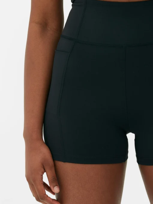 Pantalón Corto De Yoga Suave De Talle Alto