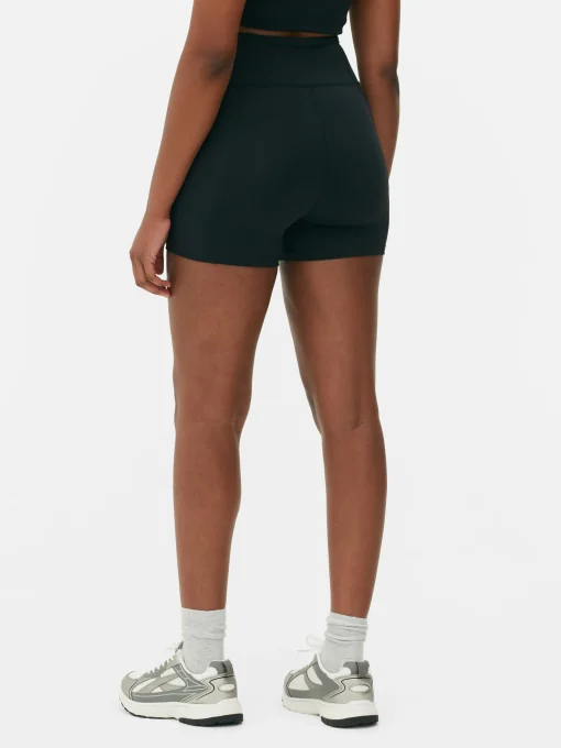 Pantalón Corto De Yoga Suave De Talle Alto