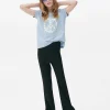 Pantalones Acanalados Y Acampanados