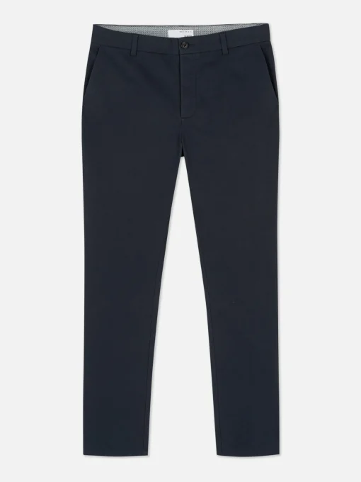 Pantalones Chinos Elásticos De Corte Entallado