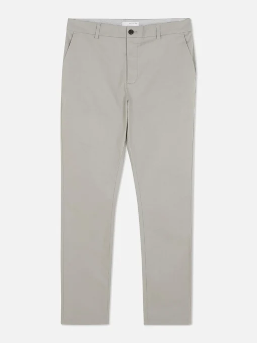 Pantalones Chinos Elásticos De Corte Entallado