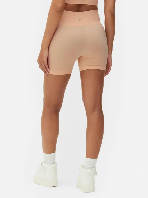 Pantalones Cortos De Talle Alto De Yoga Sin Costuras