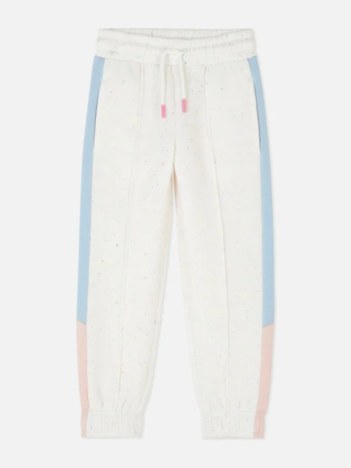 Pantalones De Chándal Bicolor Con Cordón De Ajuste