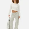 Pantalones De Pernera Ancha A Rayas