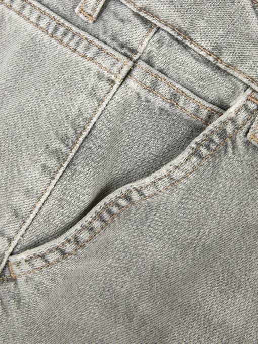 Pantalones Vaqueros De Pernera Ancha Desgastados
