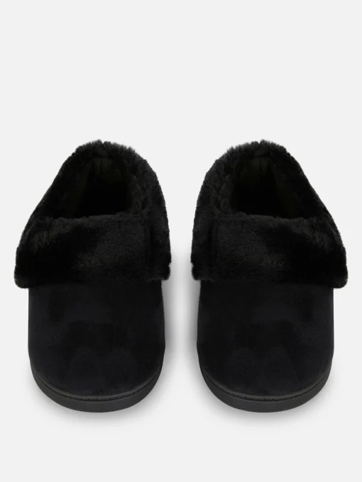 Pantuflas Estilo Mocasín Con Forro De Pelo Sintético