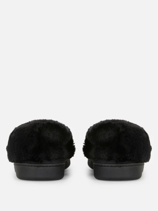 Pantuflas Estilo Mocasín Con Forro De Pelo Sintético