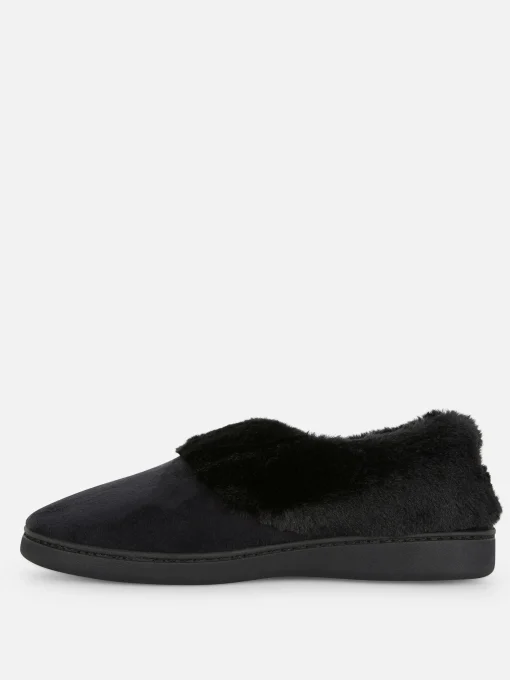 Pantuflas Estilo Mocasín Con Forro De Pelo Sintético