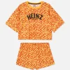 Pijama Corto Con Estampado Gráfico De Heinz