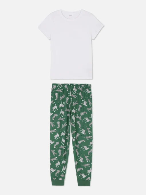 Pijama De Punto De Manga Corta Estampado