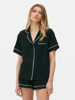 Pijama De Punto De Manga Corta