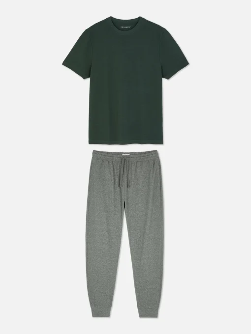 Pijama Largo Con Textura