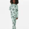 Pijama Largo De Velvetón Con Pandas