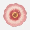 Plato Auxiliar Con Textura Y Forma De Flor