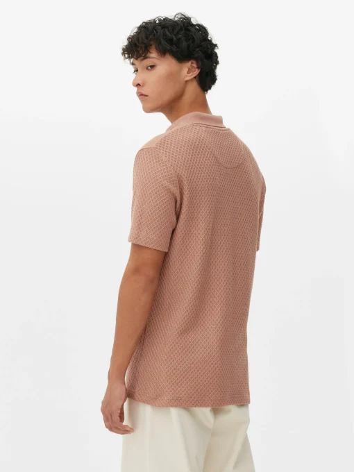 Polo De Punto Con Textura De Kem