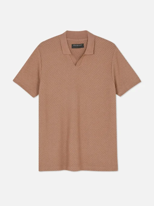 Polo De Punto Con Textura De Kem