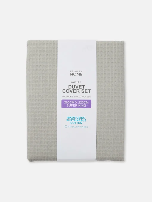 Set De Funda Nórdica Super King Size En Gris