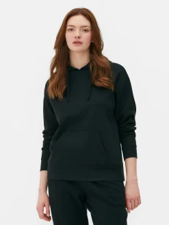 Sudadera Con Capucha Básica Sin Cierre