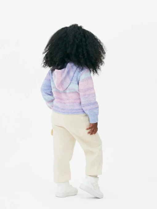 Sudadera Con Capucha De Punto Multicolor