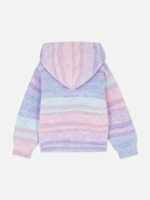 Sudadera Con Capucha De Punto Multicolor