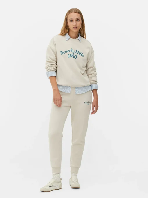 Sudadera Con Cuello Redondo Y Mensaje