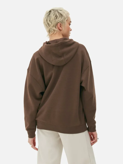 Sudadera Extragrande Con Capucha Y Cremallera