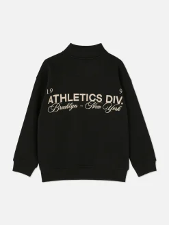 Sudadera Gráfica Con Cuello Chimenea