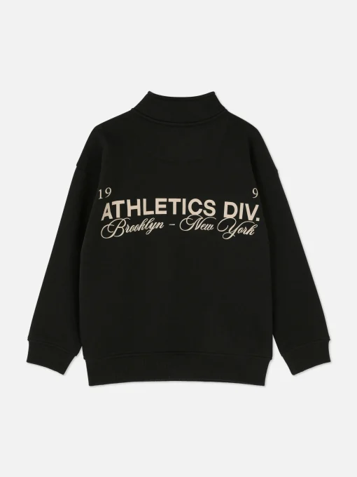 Sudadera Gráfica Con Cuello Chimenea