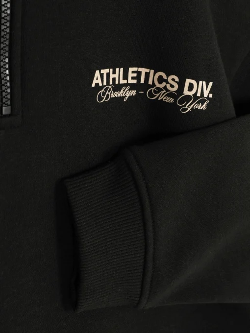 Sudadera Gráfica Con Cuello Chimenea