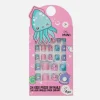 Uñas Postizas A Presión Con Motivos Marinos