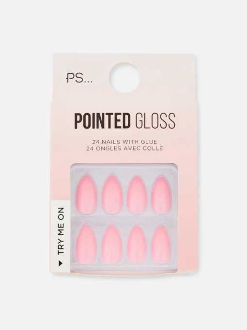 Uñas Postizas Brillantes Y Puntiagudas De PS...