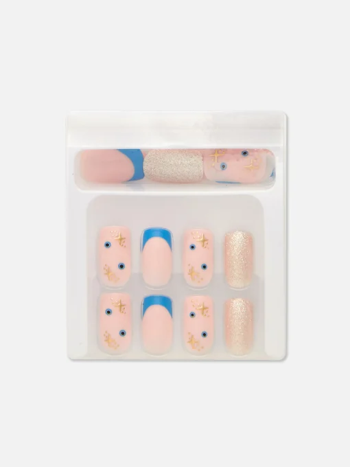 Uñas Postizas Brillantes Y Acabadas En Punta PS...