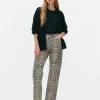 Vaqueros Con Estampado De Leopardo