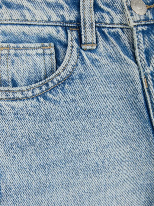 Vaqueros De Pernera Recta Con Efecto Desgastado