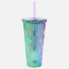 Vaso Multicolor Con Tapa Y Pajita Del Orgullo