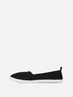Zapatillas De Lona Sin Cordones