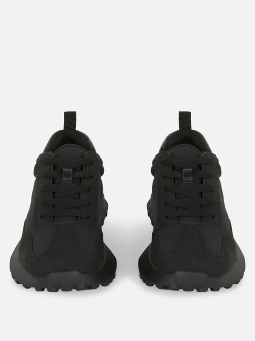 Zapatillas Deportivas Bicolor Con Suela Gruesa