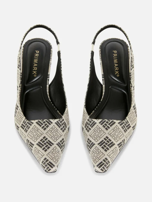 Zapatos De Tacón Chupete Con Diseño Geométrico