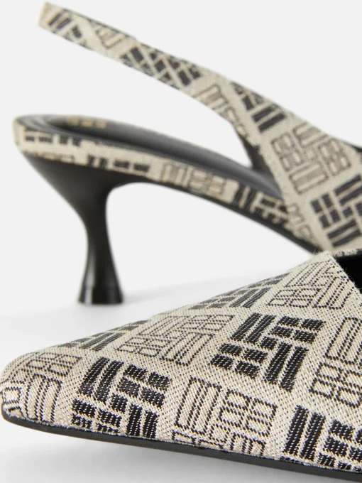 Zapatos De Tacón Chupete Con Diseño Geométrico